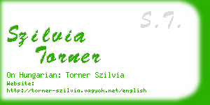 szilvia torner business card